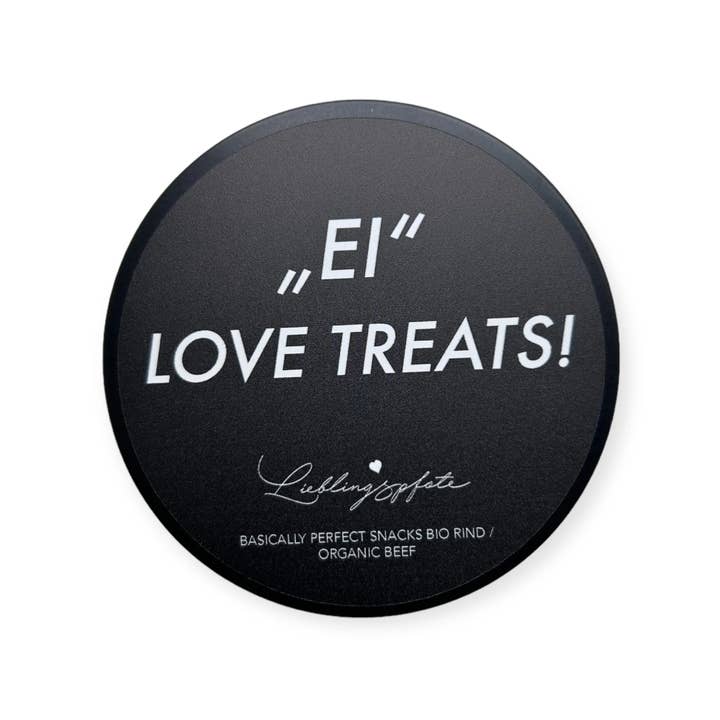 Petiscos de Páscoa - “EGG” LOVE TREATS! - carne bovina orgânica 60 g por atacado de Lieblingspfote