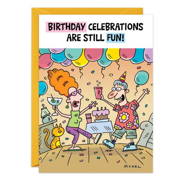 Stadig sjovt fødselsdagskort - 9162 for engroshandel hos Oatmeal Studios