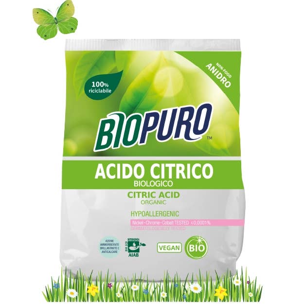 BIOLÙ - Venta al por mayor Suavizante para ropa - Biopuro - Ácido cítrico orgánico - anhidro 450g