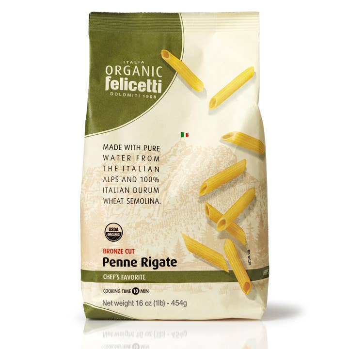 Organic Felicetti - Wholesale Pasta - 16 oz Penne Rigate Pasta