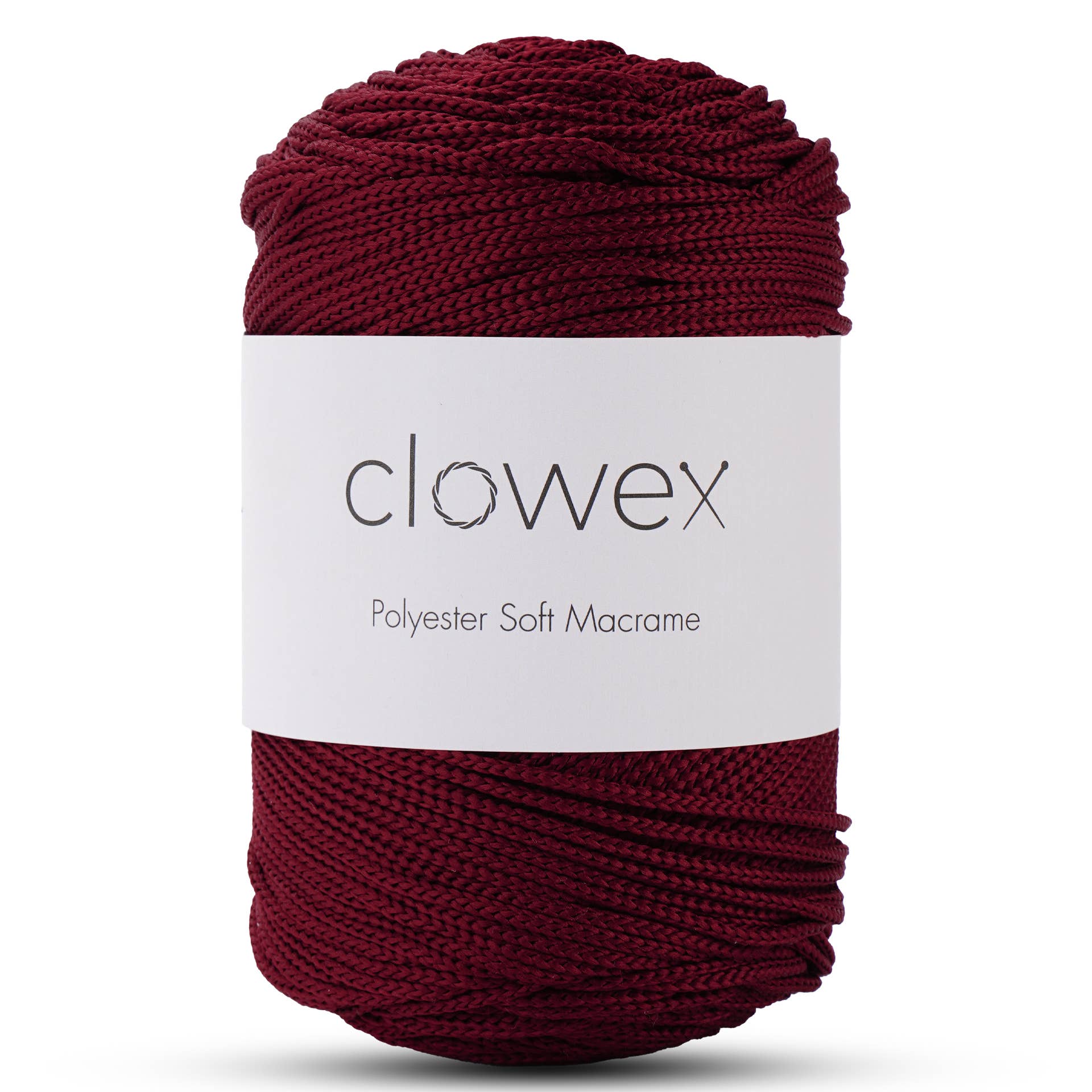Clowex Textile LLC - Vente Fils à tricoter - Corde Macramé Douce en Polyester 2,5 mm, Fil de Corde Tressé Coloré45