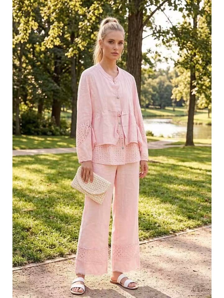 LÉA & LUC – wholesale Pants – Women's – 100% Linen Trousers REF. 3049030