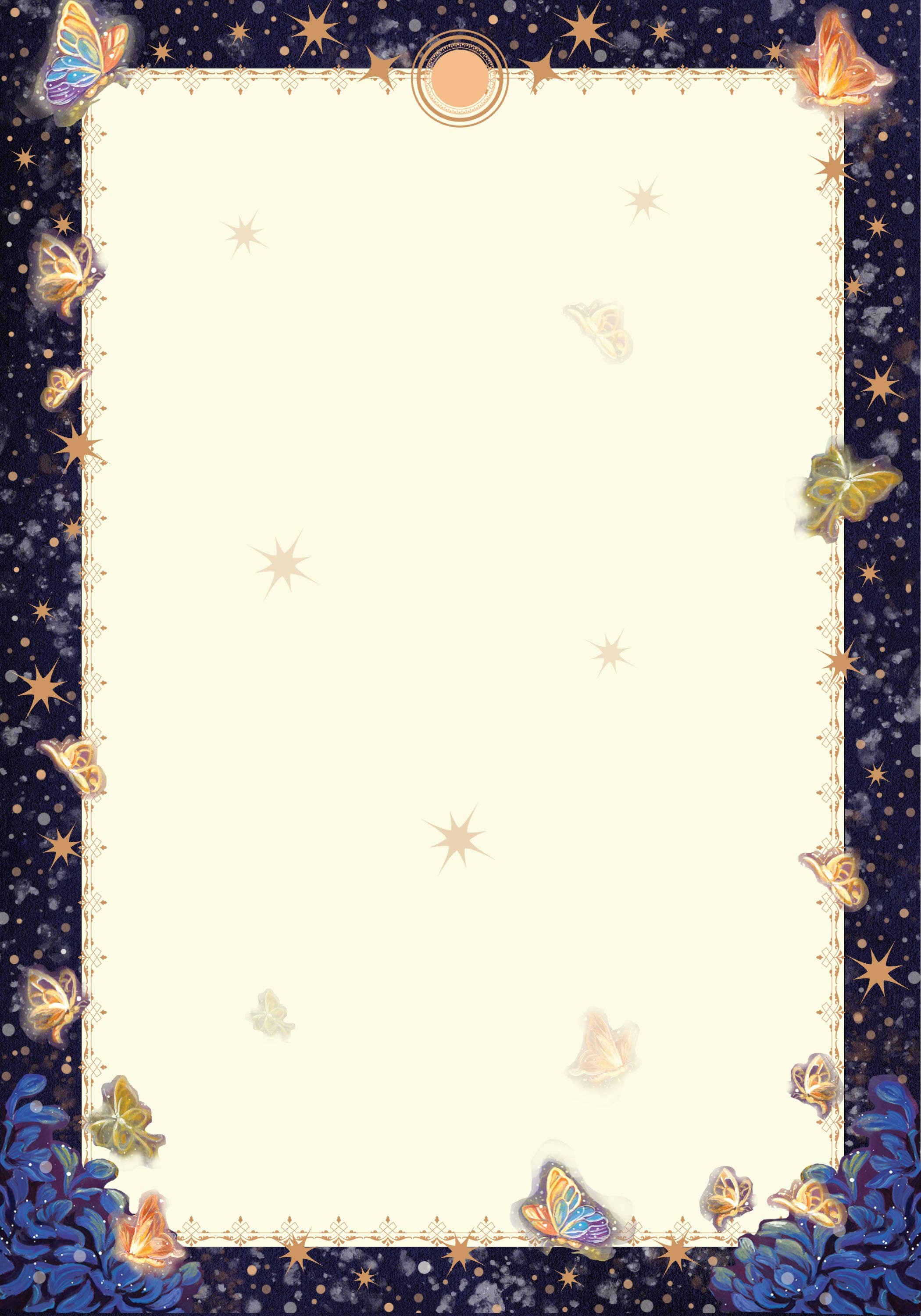 Wings of Fantasy - Wholesale Stationery/Notecard Set - Handmade Stationery Set | Wolpertinger and Butterfly Notepaper with Lined Envelopes and Wax Seals |Fantasy Writing Paper| Unique Gift2