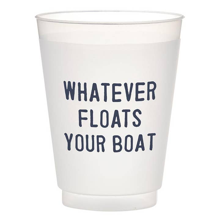 Santa Barbara Design Studio by Creative Brands - Wholesale Disposable Cup - Face to Face Frost Cup - Whatever Floats your Boat