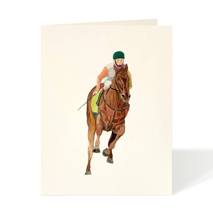 Saratoga One -- Equestrian Card - Horse Racing for wholesale by Felix Doolittle