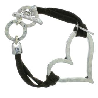 Bracciale con chiusura a barra a cuore B3035 82395. per la vendita all'ingrosso da parte di Greater Goods Imports & Wholesale