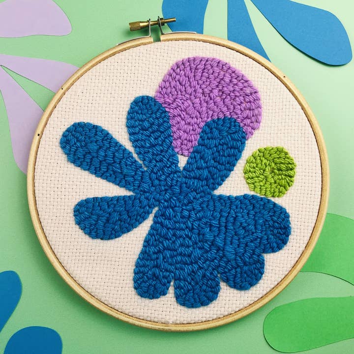 The Edinburgh Craft Club - Wholesale Embroidery/Cross Stitch Supplies - Matisse Punch Needle Art Kit