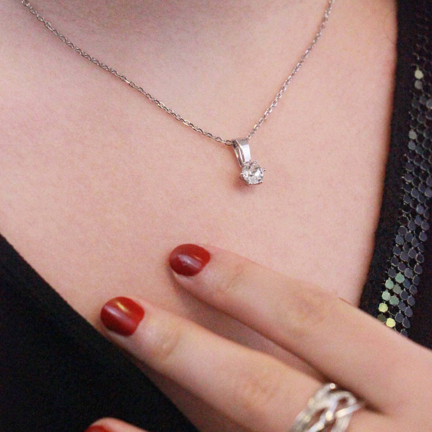 CARALI / MYC Paris - Venta al por mayor Collares con colgantes/abalorios - Colgantes con piedra de nacimiento de plata y cristal5