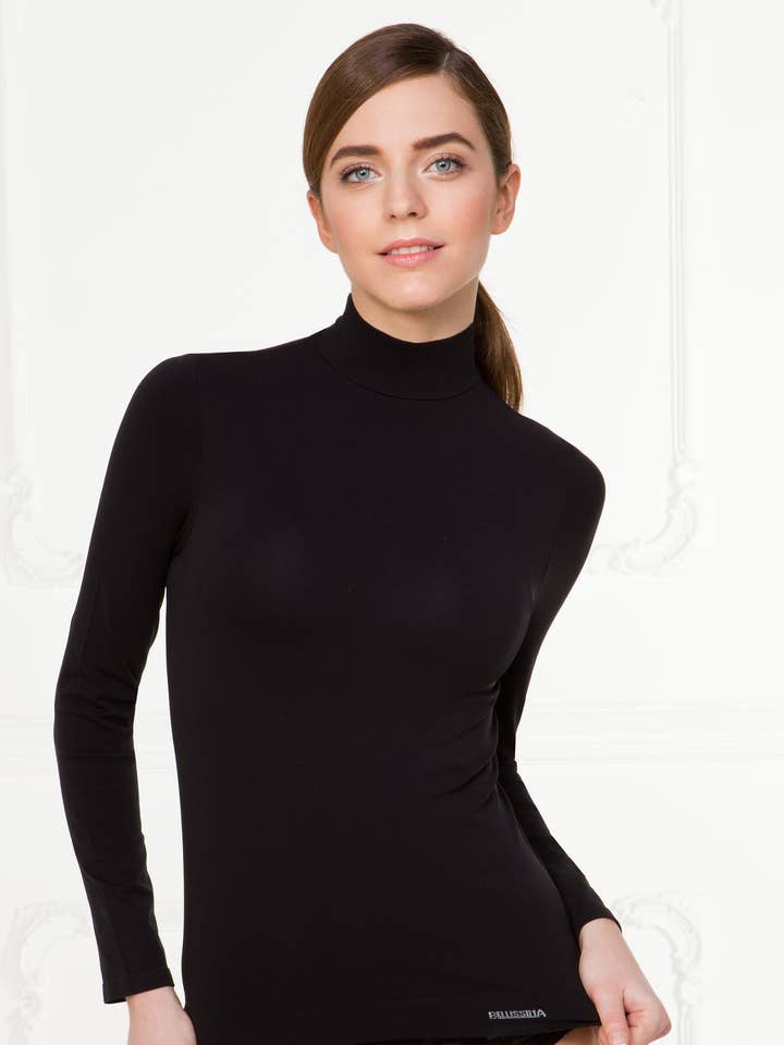 Bellissima Seamless Long Sleeve Skivvy for wholesale by Bellissima