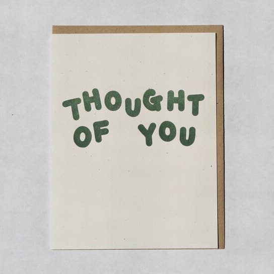 Pensamiento en ti | Letterpress para venta al por mayor de Cabbage Paper Goods