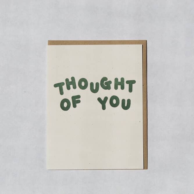 Thought of You | Letterpress for wholesale by Cabbage Paper Goods