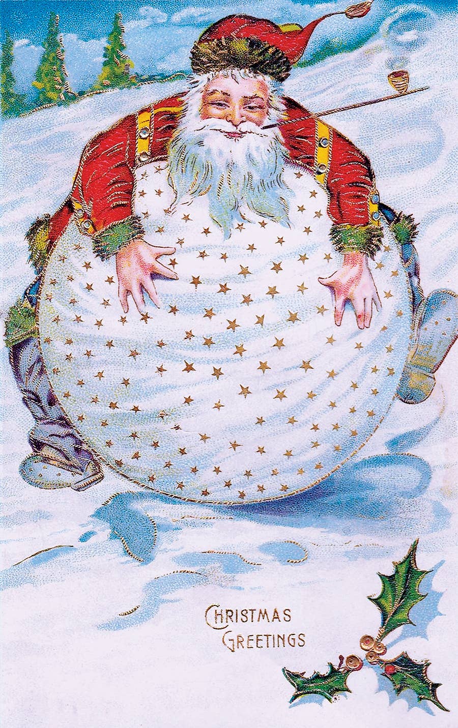 SCB - Wholesale Christmas Card - Santa Greeting Cards: 20 Assorted Cards In Deluxe Tin3