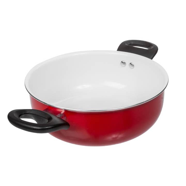 Lexi Home - Wholesale Cookware Set - Chef's Delight 8-Piece Petite Aluminum Ceramic Cookware Set