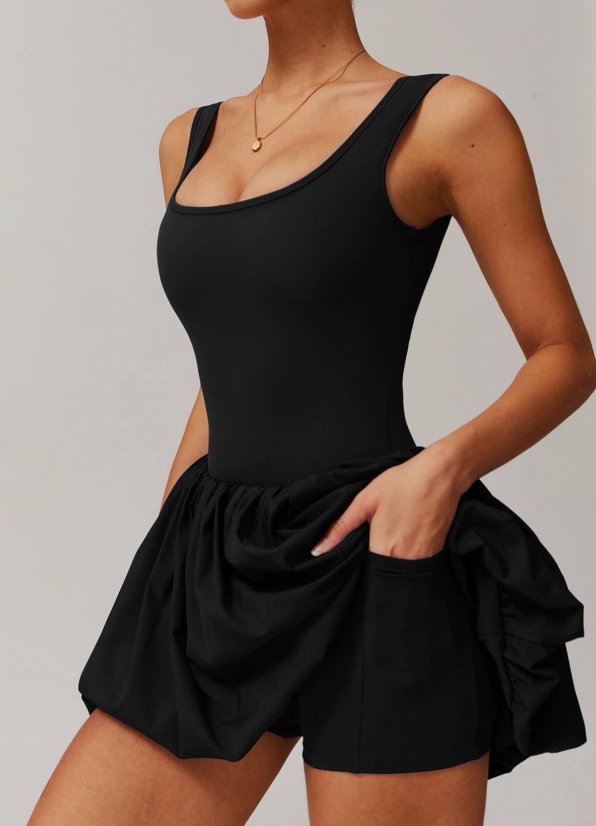 Crave by FW – Vestido atlético – Mulher por atacado – Vestido Esportivo de Tênis com Bolso10