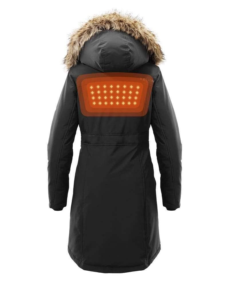 Kelvin Coats - Wholesale Parka - Women's - Nova Women’s Heated Parka Black2