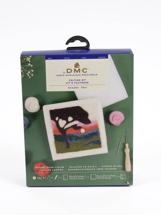 Kit de feutrage à l'aiguille DMC "Coucher de soleil" pour la vente par DMC
