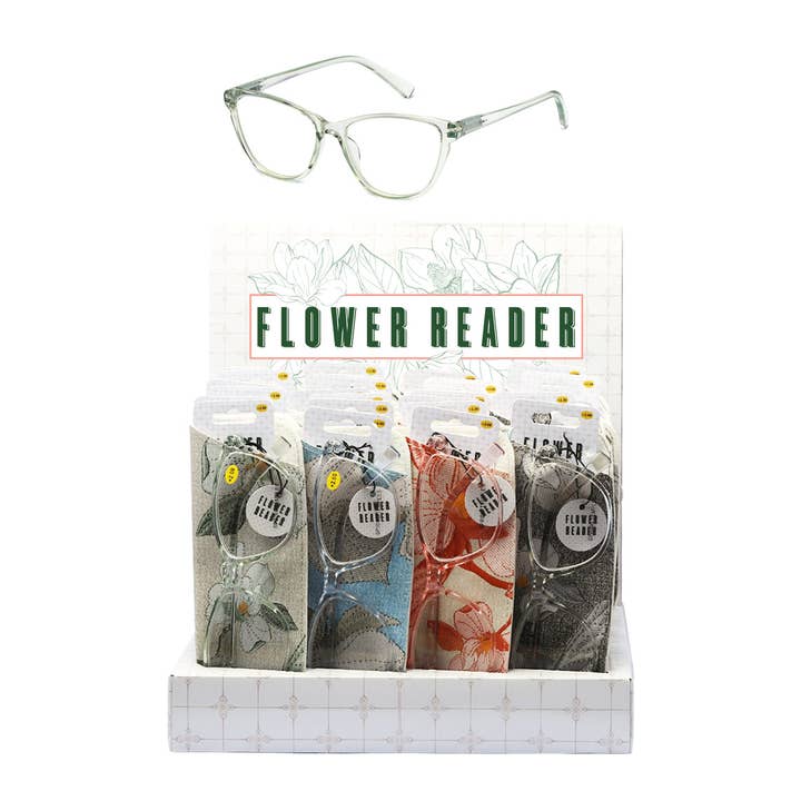 Shark Eyes, Inc - Wholesale Eyeglasses - Women's - Ladies Reading Glasses Floral Print Counter Display New