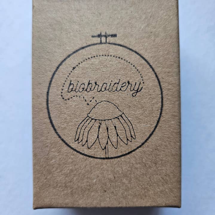 Biobroidery - Wholesale Pendant/Charm Necklace - Hand-embroidered Trillium flower pendant