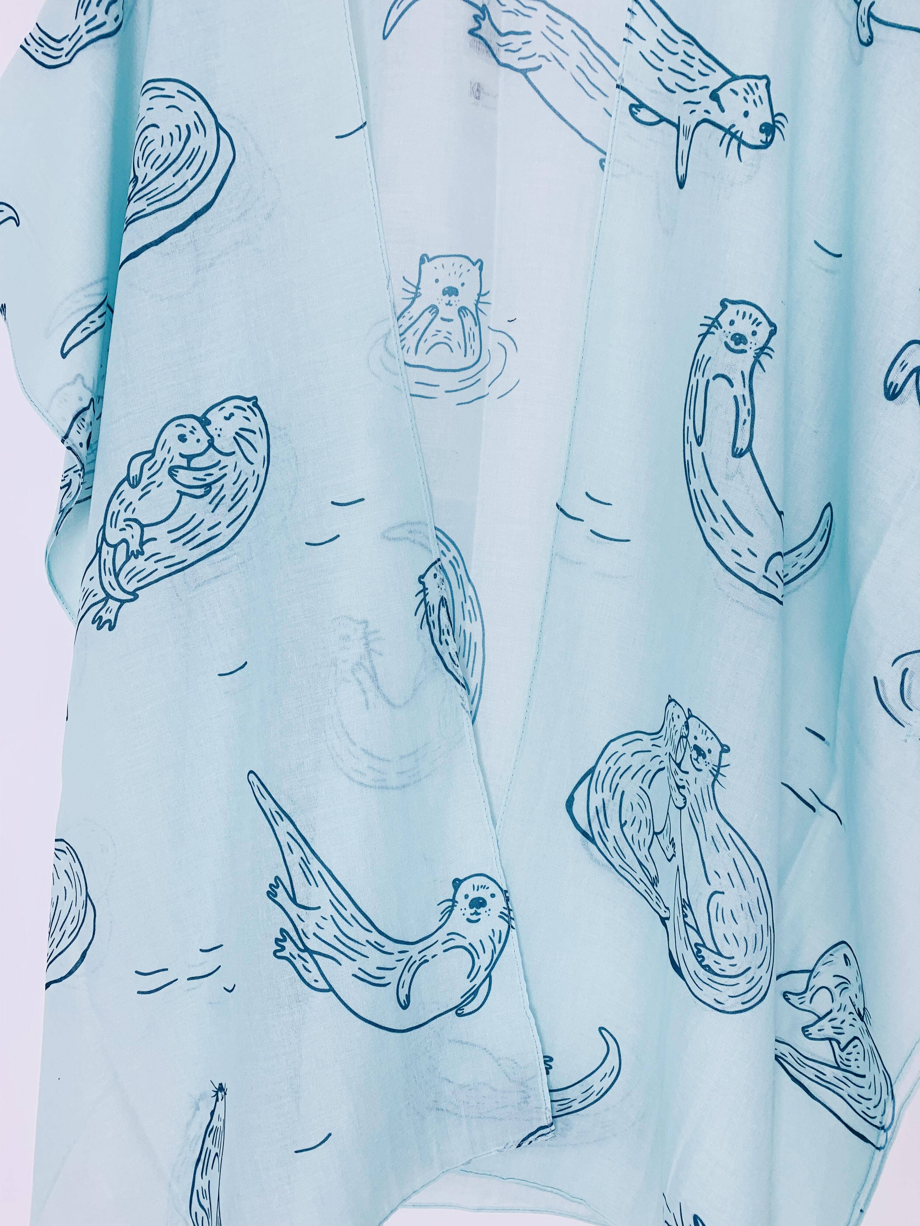 JC Sunny Fashion – Großhandel Kimono – Damen – JC062767 Aqua-Seelöwen-Kimono5