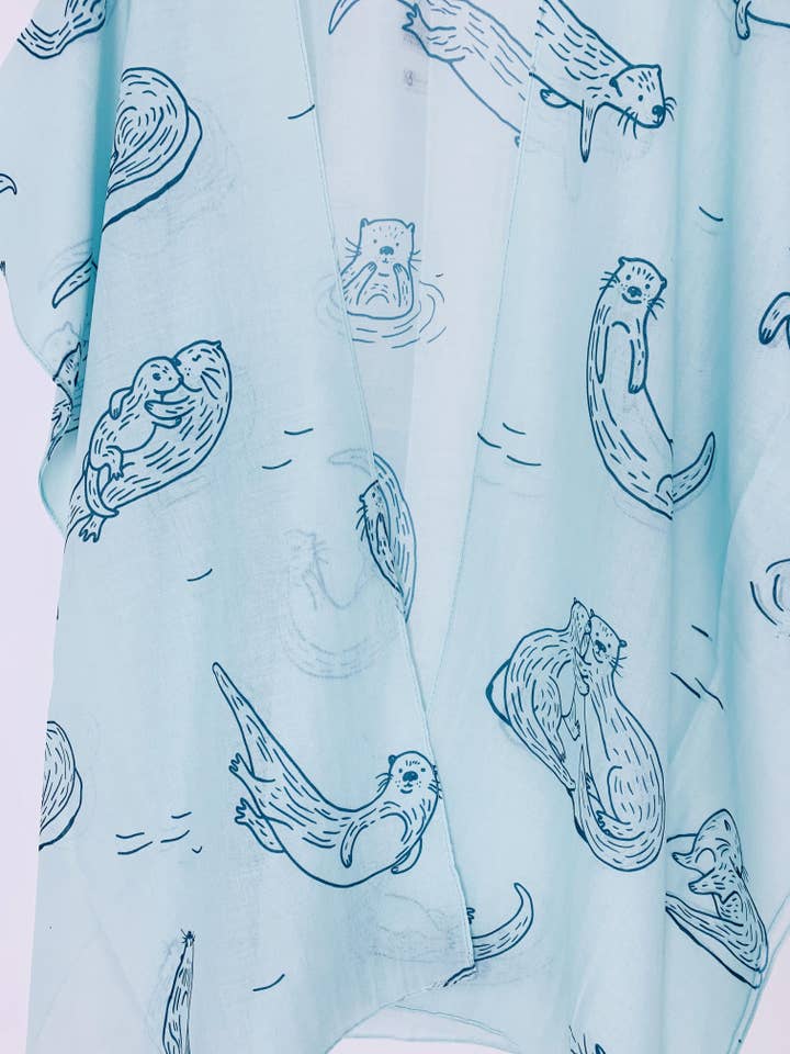 JC Sunny Fashion – Großhandel Kimono – Damen – JC062767 Aqua-Seelöwen-Kimono5