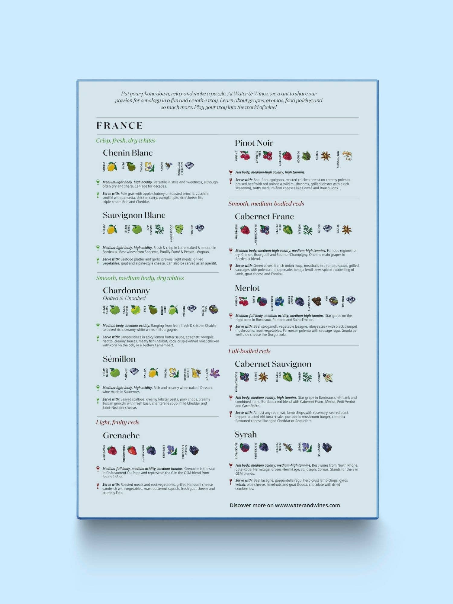 Water & Wines - Vendita all'ingrosso Puzzle - Adulti - Wine Puzzle - Francia5