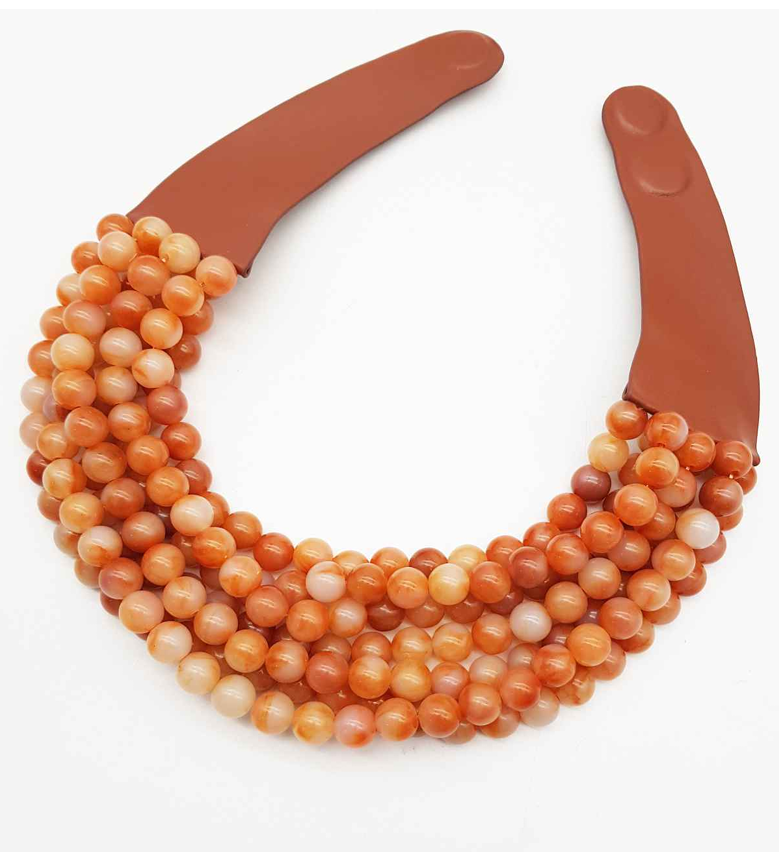 anbfashion - Wholesale Beaded/Pearl Necklace - *BEST* NEW BELLA CHUNKY BEADED LAYERED MAGNETIC NECKLACE 42