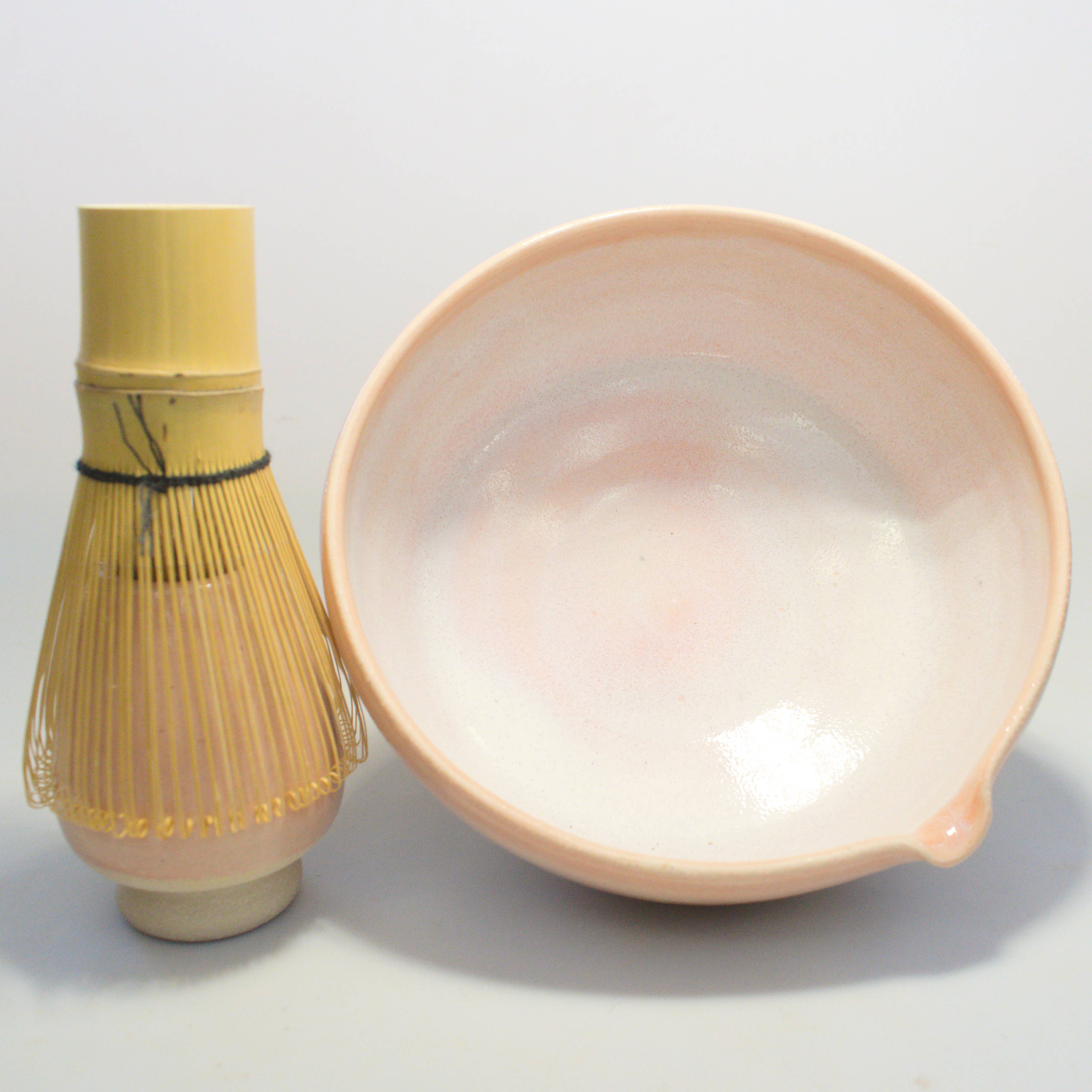 Ceramic Heights – Tigela para misturar por atacado – Tigela de Matcha em Verde ou Rosa5