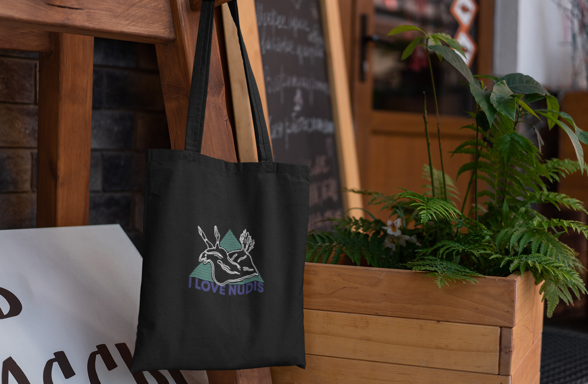 I LOVE NUDIS - Wholesale Tote Bag - Women's - I LOVE NUDIS™ Organic Cotton Nudibranch Tote Bag7