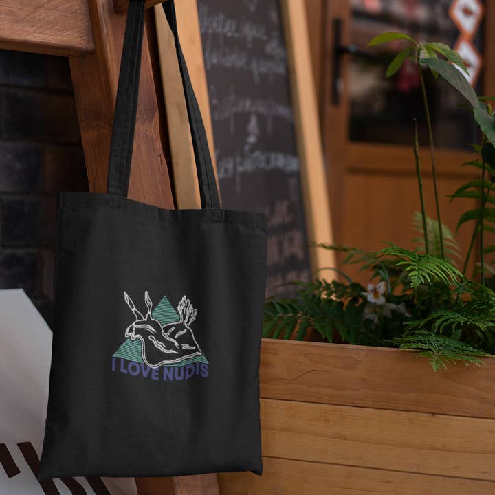 I LOVE NUDIS - Wholesale Tote Bag - Women's - I LOVE NUDIS™ Organic Cotton Nudibranch Tote Bag7