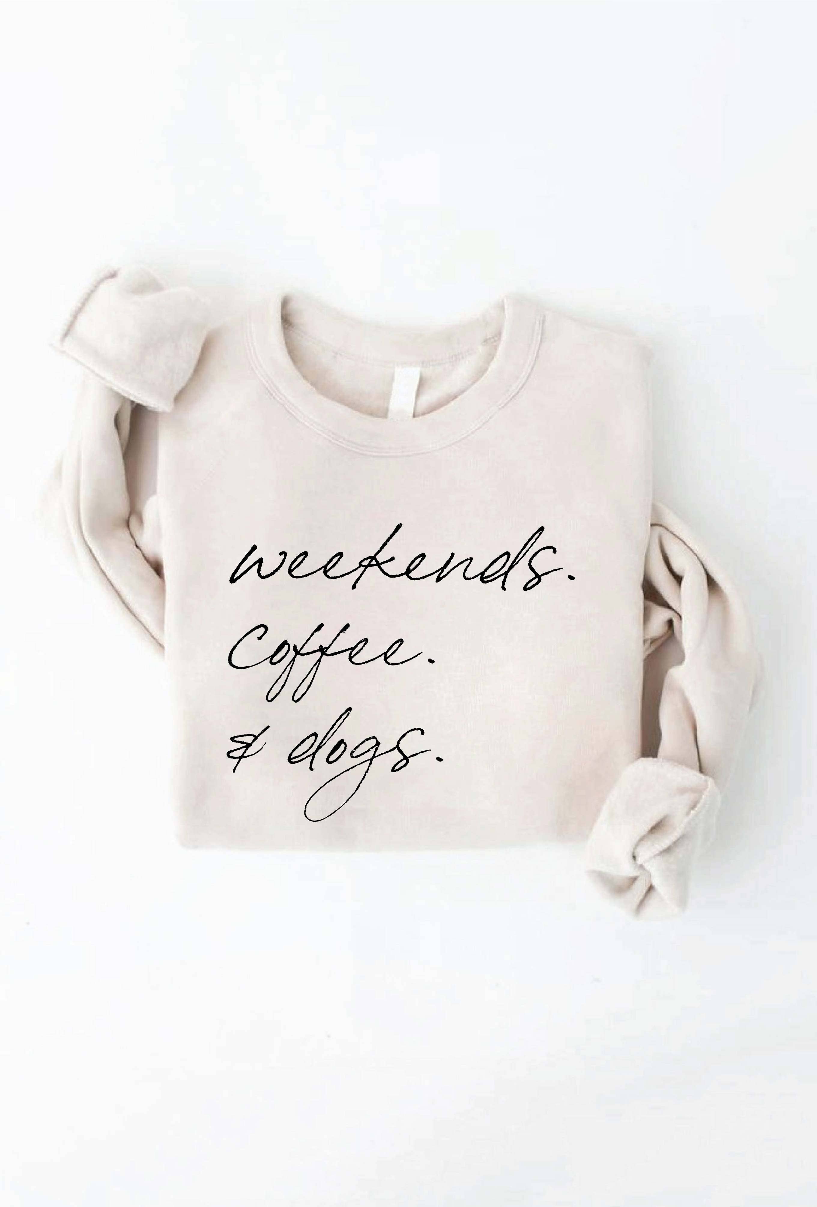 OAT COLLECTIVE - Venta al por mayor Sudadera estampada - Mujer - Sudadera estampada WEEKENDS COFFEE AND DOGS15