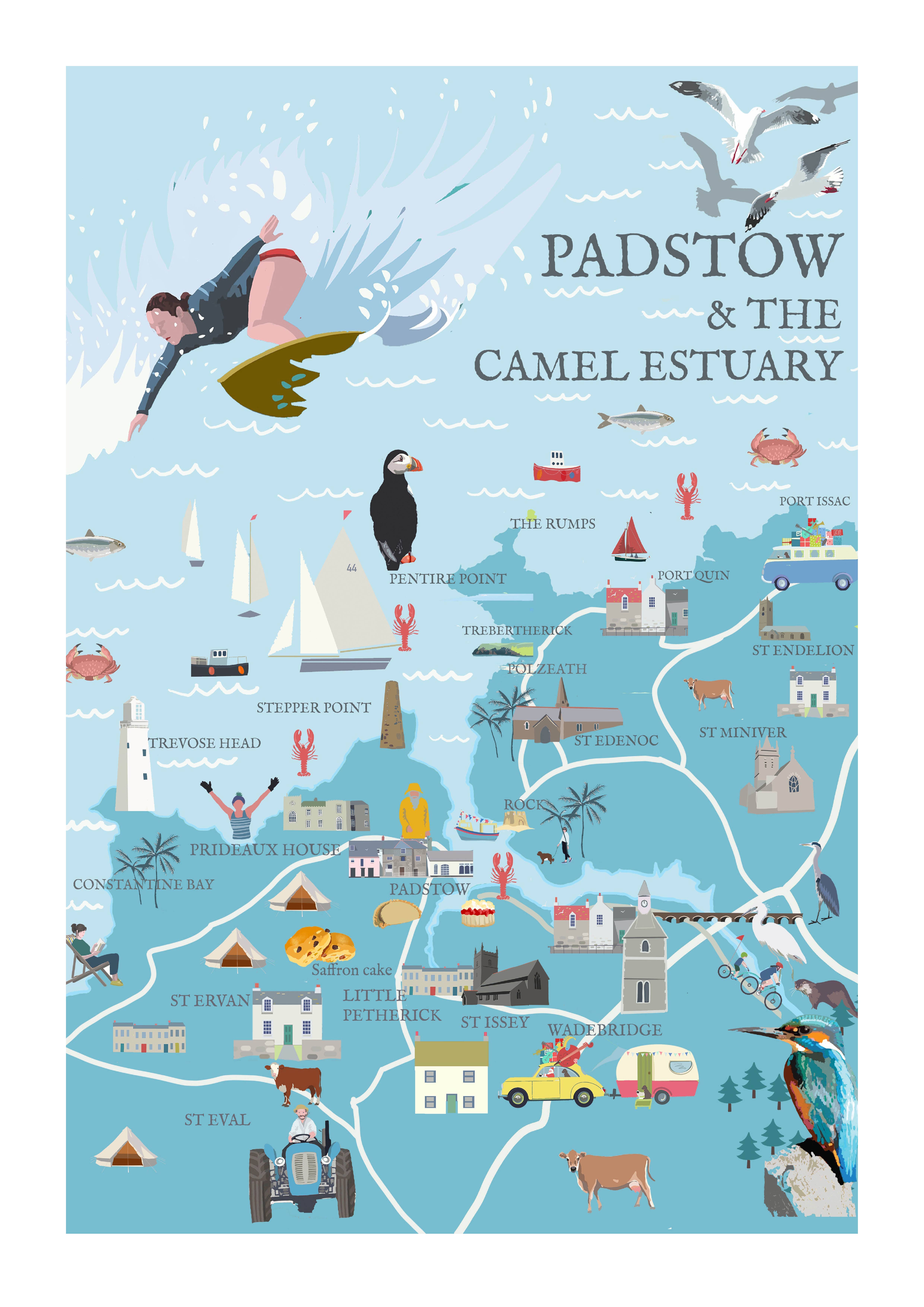 BETTY BOYNS MAPS - Vendita all'ingrosso Calamite - Magnete da Frigo con Mappa Illustrata3