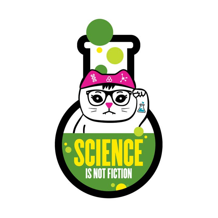 Science Flacon Autocollant découpé pour la vente par ReSISTA Kat