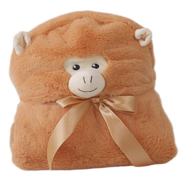 Manta con capucha y peso de mono Cuddleworks - Confort sensorial para venta al por mayor de Plushland