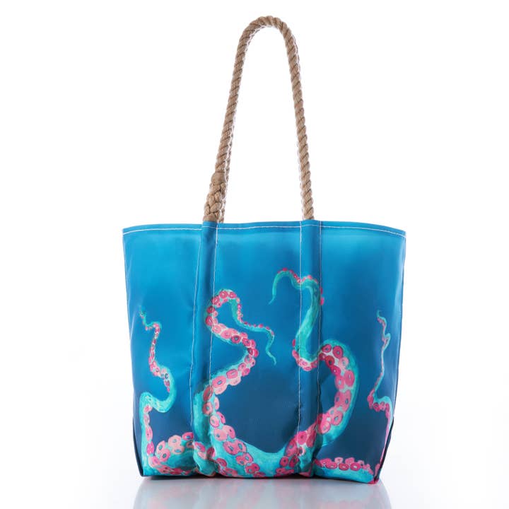 Fourre-tout Moyen Multicolore Octopus pour la vente par Sea Bags