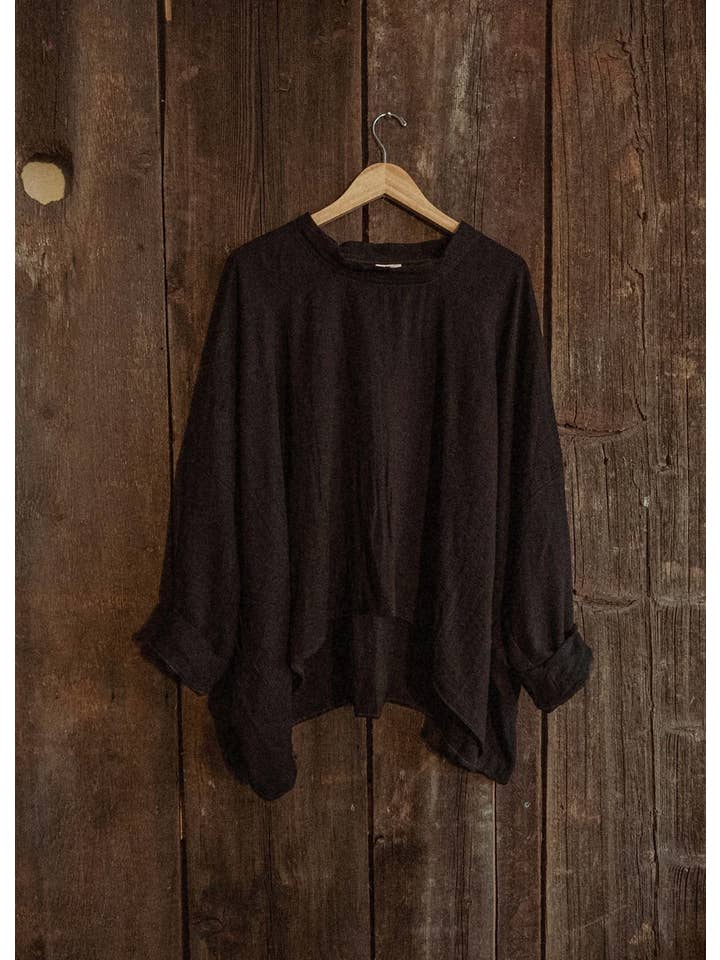 Gardenbelle Shop - Wholesale Sweatshirt - Unisex - Organic Boho Unisex Pullover Flowy Shirt, Bamboo Long Sleeve4