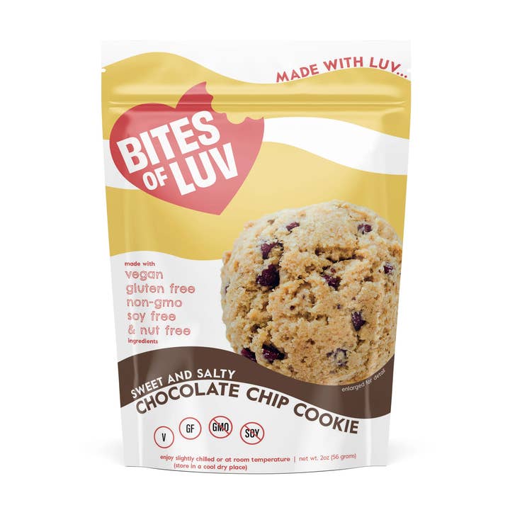 Sweet & Salty Chocolate Chip Cookie for wholesale by Bites of Luv