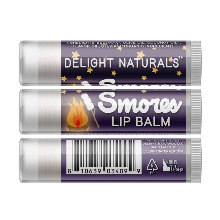 Delight Naturals - Wholesale Lip Balm - Jumbo Smores Lip Balm1