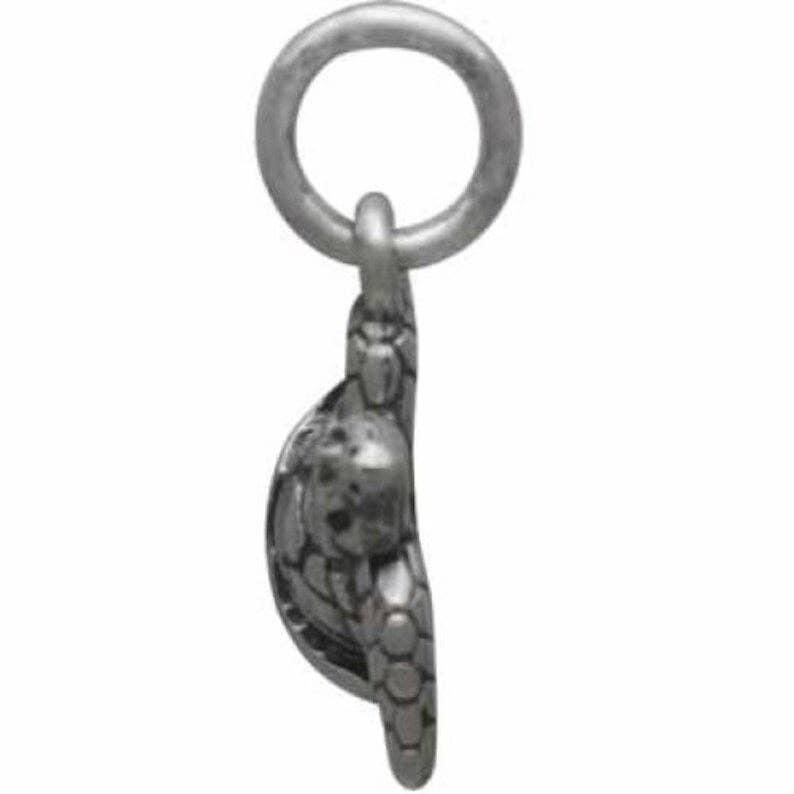 Plazko - Wholesale Individual Charm/Pendant - Baby Sea Turtle Charm Sterling Silver 14x10mm - 1pc3