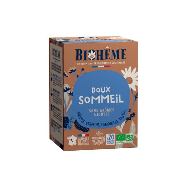 Sanfte Schlaf-Infusion – 20 Teebeutel für den Großhandel von Biohême