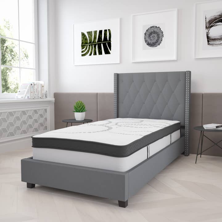 12" Hybrid Mattress, Twin Mattress in a Box for wholesale by Flash Furniture