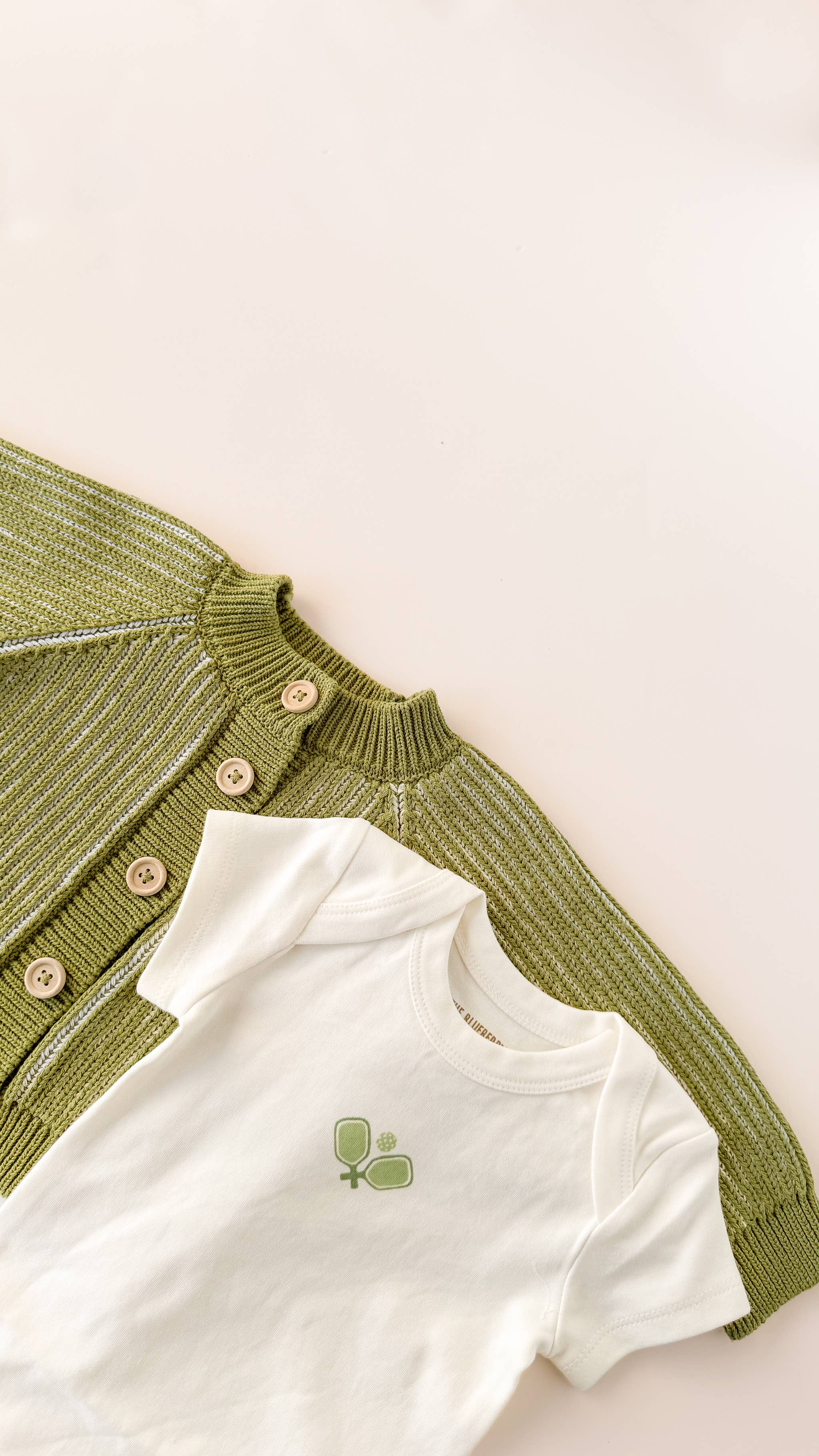 The Blueberry Hill - Wholesale Bodysuit (Non-Footed) - Baby - Onesie Pickleball Baby Romper Organic Cotton Gift Graphic2