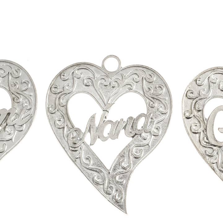 Großmutter Spitzname Weihnachtsverzierung - Nana Gigi Mimi für den Großhandel von House of Morgan Pewter