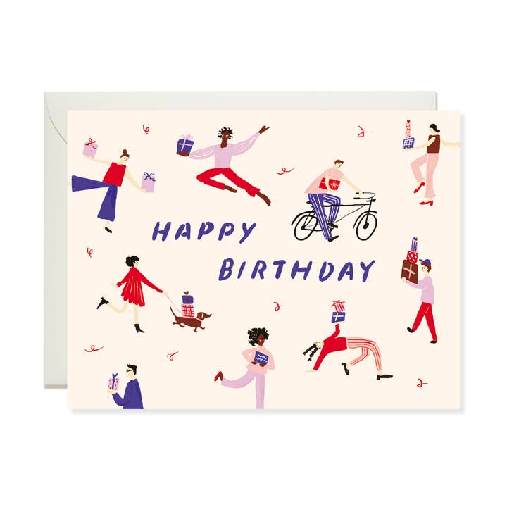 Karen Schipper - Vente Cartes d'anniversaire - Carte d'anniversaire rétro - Présent Party0