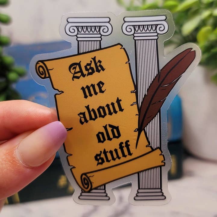 History Sticker, Historian Gift, Old Stuff Sticker and other Purchase Wholesale doftljus grossist. Free Returns & Net 60 Terms on Faire trending on Faire.