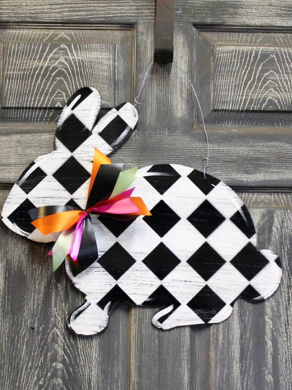 Outdoor Metal Art Bunny for wholesale by Steel Southern Designs