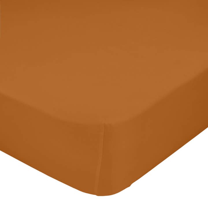 Basic Terracotta Fitted Sheet for wholesale by Happyfriday