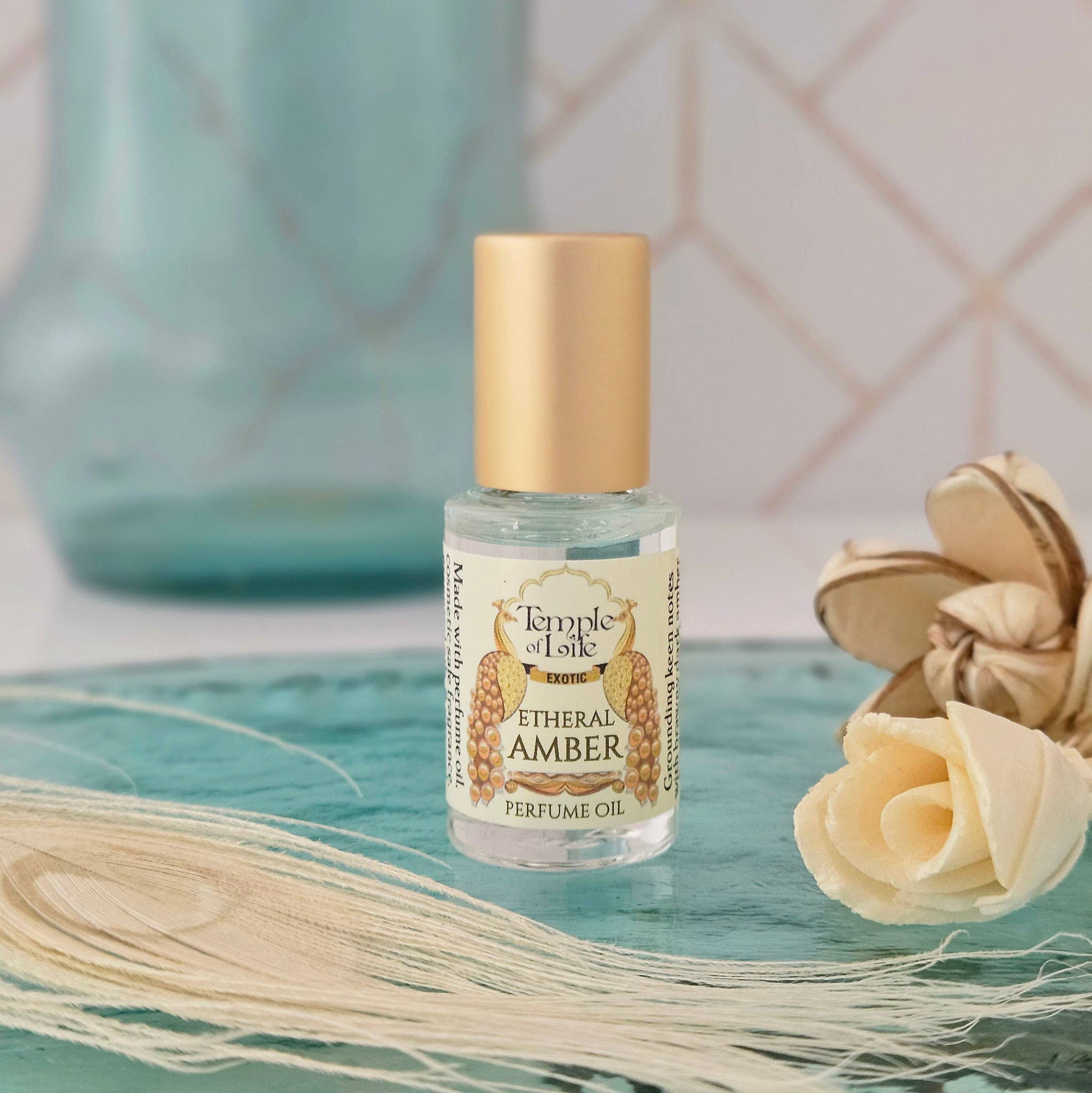 Temple of Life Oils & Perfumes - Wholesale Roll-On Fragrance - Exotic Perfume Oil Travel | Etheral Amber | Pure White Amber0