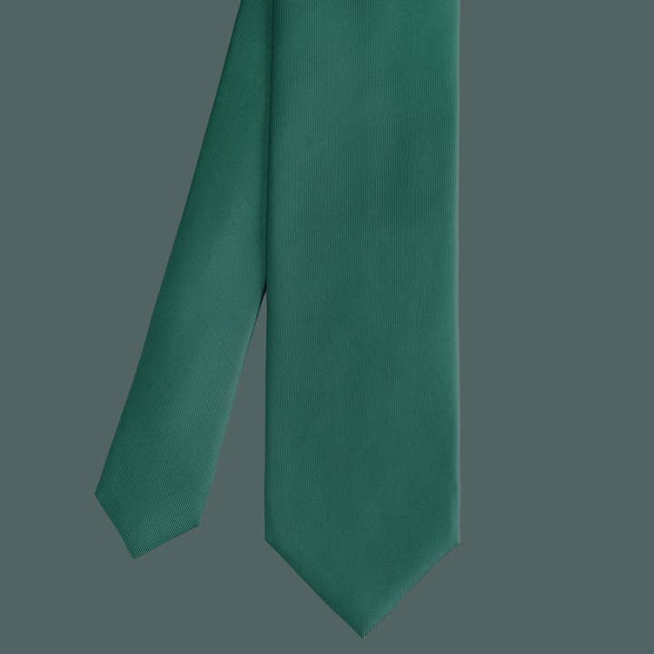 RUMI - Wholesale Necktie - Men's - Handmade Luxury Plain Silk Tie - Teal1