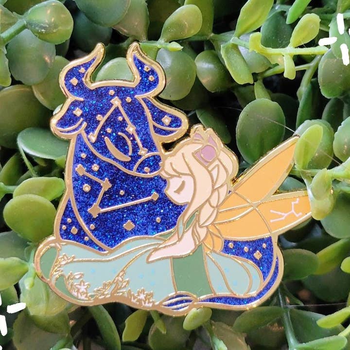Zodiac-Feen-Pin - Stier für den Großhandel von Jellyjessbeans Art