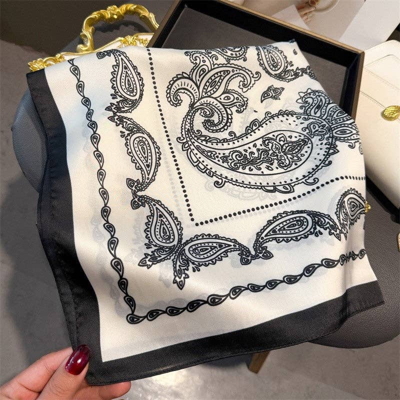 OceanusSwim – wholesale Scarf – Women's – Fashion Print Square Scarf1